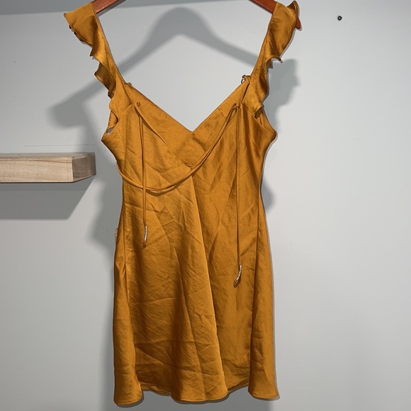 FREE PEOPLE What I Want Satin Mini Dress S - Picture 2 of 5